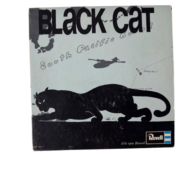 Revell Black Cat South Pacific Bound 33-1/3 Vinyl 7" Record 1969 87-8427-B - Picture 7 of 9